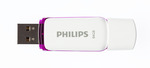 Philips Pendrive USB 2.0 64GB Snow Edition fehér-lila